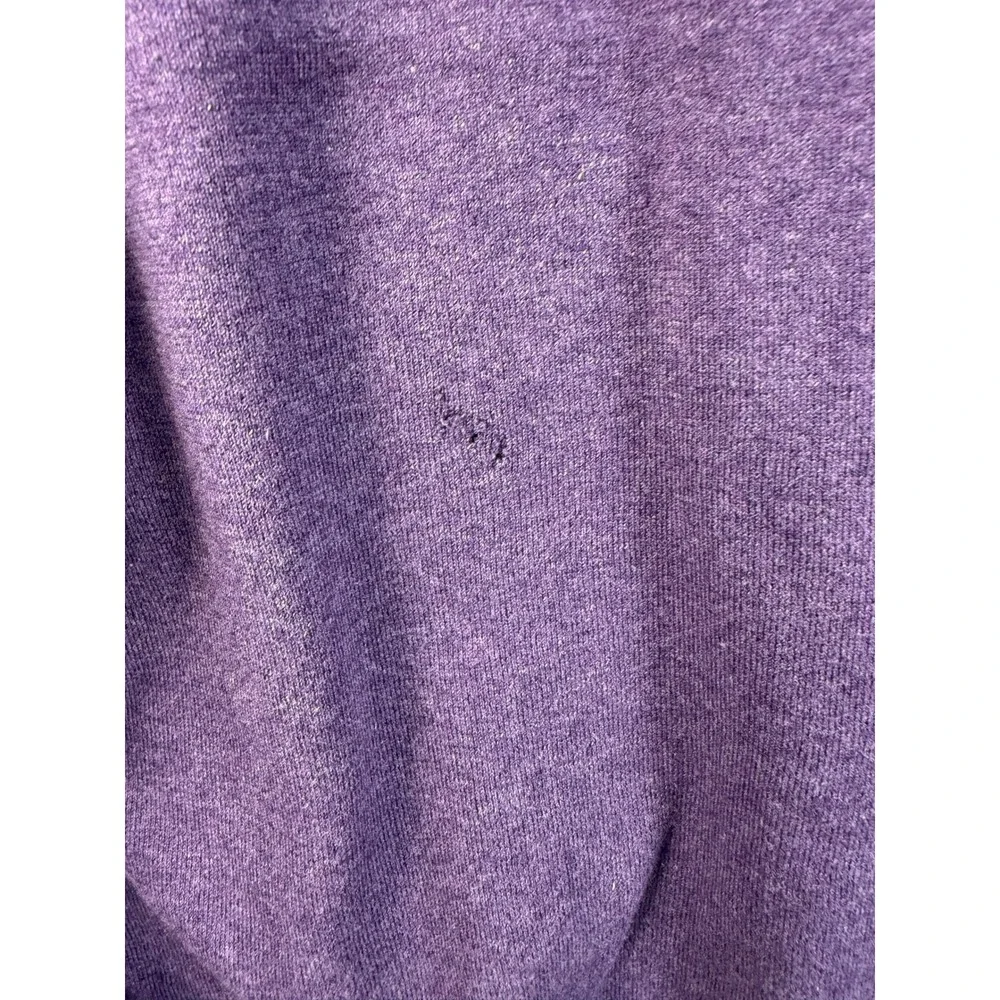 Polo Ralph Lauren V-Neck Sweater XXL Purple Pima Cotton Pony Logo Pullover Mens